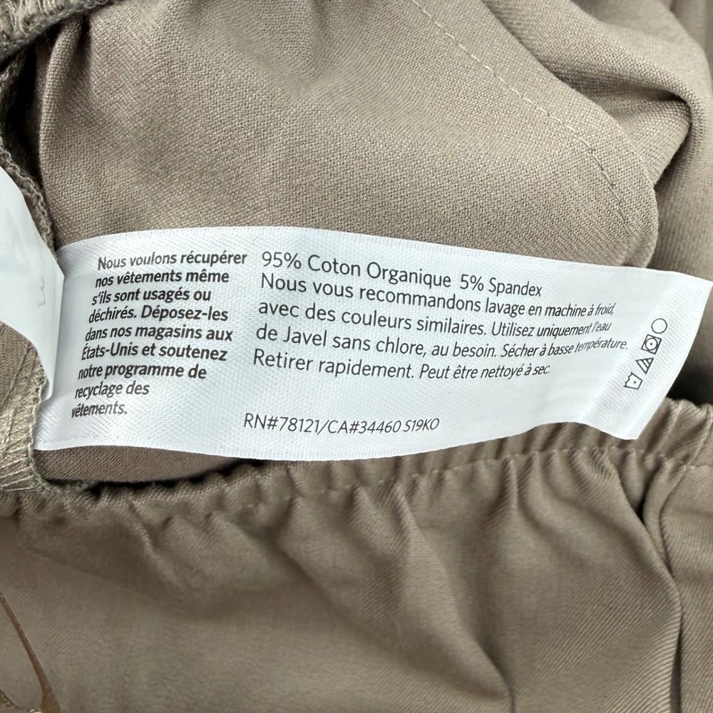 NEW Eileen Fisher Womans 1X Stone Organic Cotton Stretch Twill Slim Ankle Pants - Picture 5 of 7